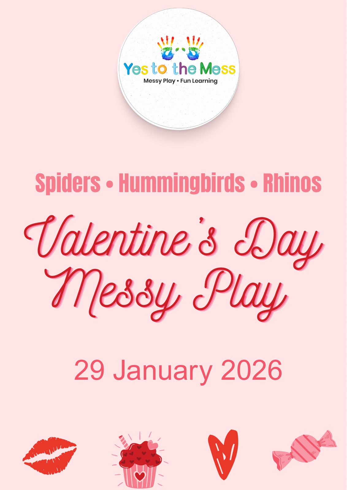 Valentines Day Messy Play 29 January 2026