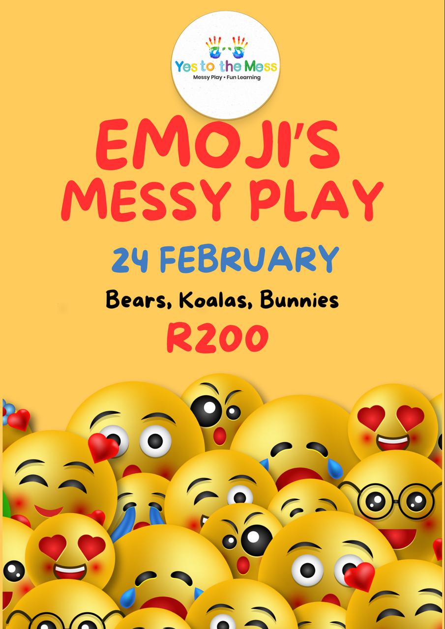 Emojis Messy Play- 24 Feb 2026-Bears, Koalas, Bunnies