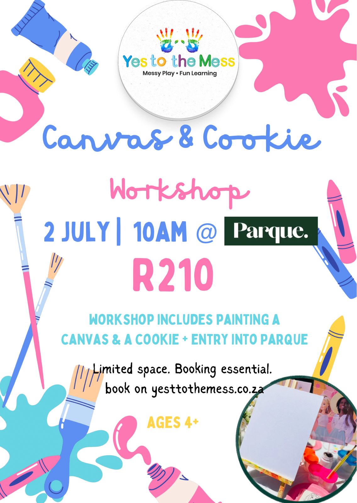 Canvas & Cookie Workshop @ Parque